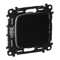 Дизайнерский выключатель, антрацит, 752916 Legrand, одноклавишный, проходной, серия Valena Allure