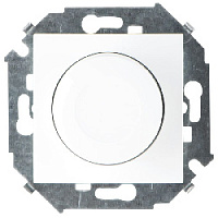 Дизайнерский светорегулятор, 500 Вт, белый, 1591311-030, Simon, серия 15