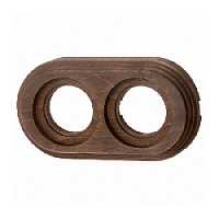 Рамка на бревно D220 мм. 2 местная, старое дерево, BFC22-620-17 BIRONI