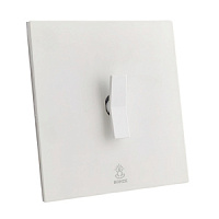 Дизайнерский выключатель Aura Белый лед, BAW1KBE Bonze одноклавишный проходной