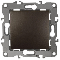 Дизайнерский выключатель, бронза, Б0019277 Эра, одноклавишный, серия 12