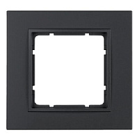 Дизайнерская рамка 1 местная, антрацитовый, матовый, 10116626 Berker, серия B.7