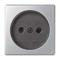 Накладка для розетки без заземления, алюминий, 82040-33 Simon, серия 82