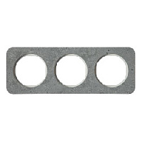 Дизайнерская рамка 3 местная, бетон/полярная белизна, 10132379 Berker, серия R.1