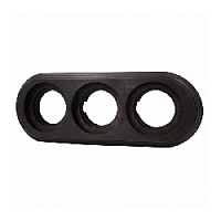 Рамка для трубок 3 местная, угольно-черный, монтаж с трубкой, BF1-630-119/T BIRONI