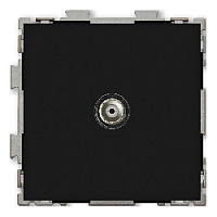 Дизайнерская розетка телевизионная, черный, PL-W201V-BCM CGSS, серия Практика