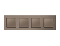 Дизайнерская рамка из термопластика 4 местная, темная бронза матовый, AF220634 Ambrella Volt