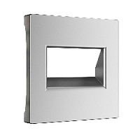 Накладка для розетки 2хRJ-45, серебряный матовый, W1191165 Werkel