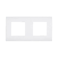 Дизайнерская рамка 2 местная, белый, 854204-1 LK Studio, серия LK45
