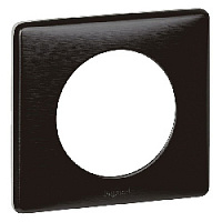 Дизайнерская рамка 1 местная, карбон, 068981 Legrand, серия Celiane