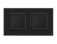 Дизайнерская рамка из термопластика 2 местная, черный матовый, AF250702 Ambrella Volt