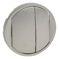 Накладка нажимного светорегулятора, титан, 065183 Legrand, серия Celiane