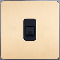 Розетка Ethernet RJ-45, SBAN33B3A13, золотой, Salvador