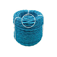 Ретро кабель витой электрический, 2*1.5, морская волна, Edisel