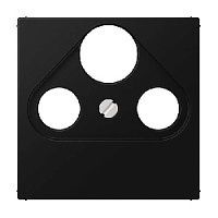 Накладка розетки TV-FM-SAT, черный матовый, A561BFPLSATSWM Jung, серия A