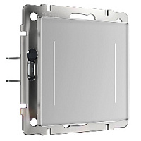 Умный сенсорный выключатель, серебряный, W4523006 Werkel, двухклавишный