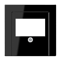 Накладка розетки TAE/Audio, черный, A569PLTSW Jung, серия A