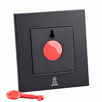 Дизайнерский выключатель аварийной сигнализации Aura Черный уголь, BABE Bonze аварийный