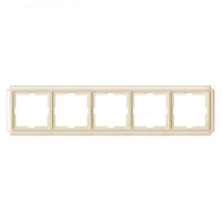 Дизайнерская рамка 5 местная, бежевый, MTN483544 Schneider Electric, серия Merten Antique