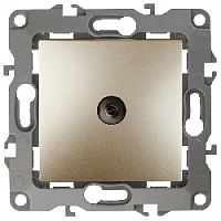 Дизайнерская розетка TV, шампань, Б0014708 Эра, одиночная, серия 12