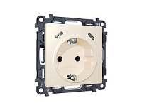 Комплект механизма электрической розетки 2USB С+C 20W с/з на винтовых зажимах, бежевый матовый, MA330510 Ambrella Volt