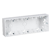 Коробка для открытого монтажа, 3 местная, белый, 1590753-030 Simon, серия 15