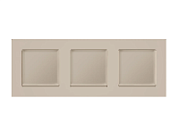 Дизайнерская рамка из термопластика 3 местная, серо-бежевый матовый, AF220363 Ambrella Volt