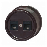 Компьютерная розетка коричневая B1-302-02 BIRONI