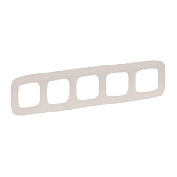 Дизайнерская рамка 5 местная, слоновая кость, 754315 Legrand, серия Valena Allure