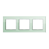 Дизайнерская рамка 3 местная, матовое стекло, AC583GLWMT Jung, серия A Creation