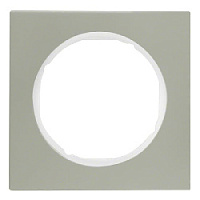 Дизайнерская рамка 1 местная, нержавеющая сталь/полярная белизна, 10112214 Berker, серия R.3