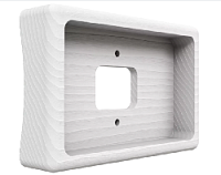 Рамка на бревно "Бланка" 2 местная, прямоугольник, белый, GE72726-01 МезонинЪ