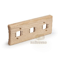 Тройная накладка на бревно D280 мм., ясень, RM3-280 naBrevno, серия Ретро Металл