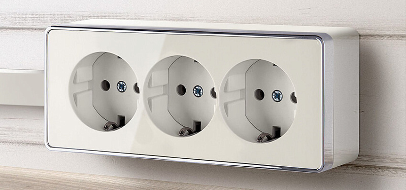 Дизайнерские розетки Открытый монтаж