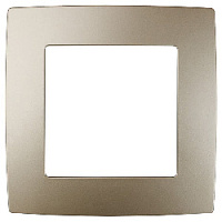 Дизайнерская рамка 1 местная, шампань, Б0014744 Эра, серия 12