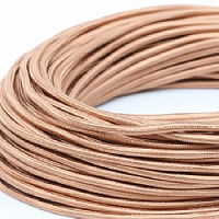 Ретро кабель круглый электрический, 3*2.5, какао, Edisel