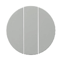 Тройная клавиша выключателя, полярная белизна, глянцевый, 16652089 Berker, серии R.1/R.3