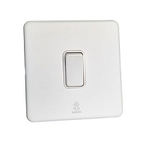 Дизайнерский выключатель / звонок Mira Белый лед, BMWDBB Bonze звонок проходной