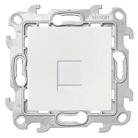 Дизайнерская розетка компьютерная RJ-45 кат. 5е и заглушка, белый, 2410598-030 Simon, серия 24 Harmonie