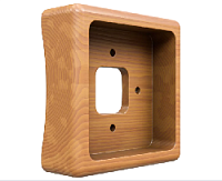 Рамка на бревно "Бланка" 1 местная, прямоугольник, ясень натуральный, GE72725-38 МезонинЪ