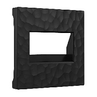 Накладка для розетки 2хRJ-45, черный, W1291108 Werkel, серия Hammer