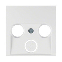Центральная панель розетки TV, полярная белизна, матовый, 12031909 Berker, серии S.1/B.3/B.7
