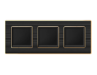 Дизайнерская рамка из оргстекла 3 местная, черный / шампань, AF580543 Ambrella Volt