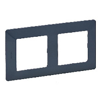 Дизайнерская рамка 2 местная, лазурь, 754092 Legrand, серия Valena Life