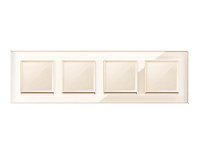 Дизайнерская рамка из оргстекла 4 местная, бежевый, AF580304 Ambrella Volt