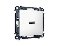 Комплект механизма розетки HDMI 2.0 40V/500mA 2.0GHz 5-18Gbit/s , белый матовый, MA134010 Ambrella Volt