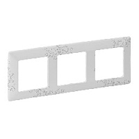 Дизайнерская рамка 3 местная, эл грей, 754123 Legrand, серия Valena Life