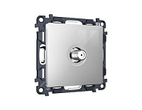 Комплект механизма TV розетки SAT 5-2400MHz 3.5dB , серебряный глянцевый, MA413050 Ambrella Volt