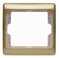 Дизайнерская рамка 1 местная, золотой, матовый, алюминий, 13140002 Berker, серия Arsys