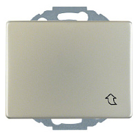 Дизайнерская розетка с заземлением и с крышкой, нержавеющая сталь, матовый, 47570004 Berker, серия Arsys